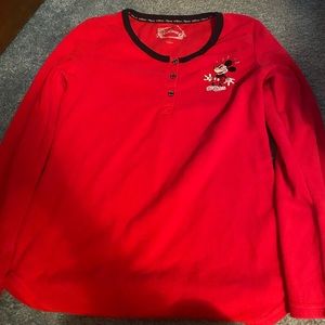 Disney mickey mouse pajama top